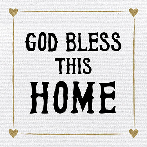 Tabletop Inspirational Plaque: God Bless This Home - Tabletop Decor