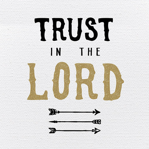 Tabletop Inspirational Plaque: Trust In The Lord - Tabletop Decor