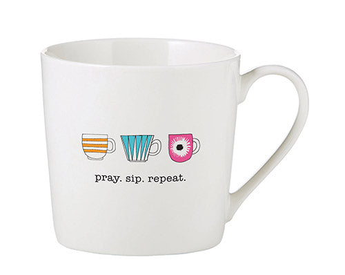 Inspirational Mug - Pray. Sip. Repeat.