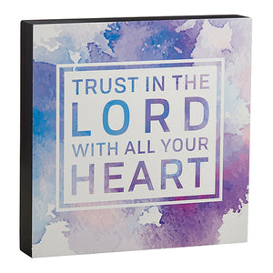 Wall Decor: "Trust in the Lord with All Your Heart" Wall Art