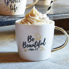 Inspirational Mug - Be Beautiful Ceramic Mug - 1 Peter 3:4