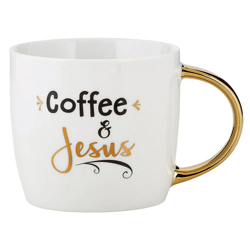 Inspirational Mug - Coffee and Jesus Ceramic Mug