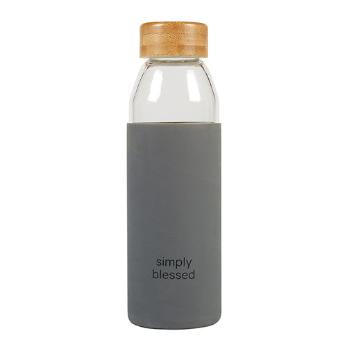Inspirational Glass Water Bottle - Simply Blessed