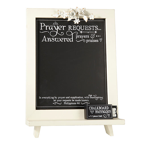 Tabletop Decor: Inspirational Scripture Chalkboard - Philippians 4:6